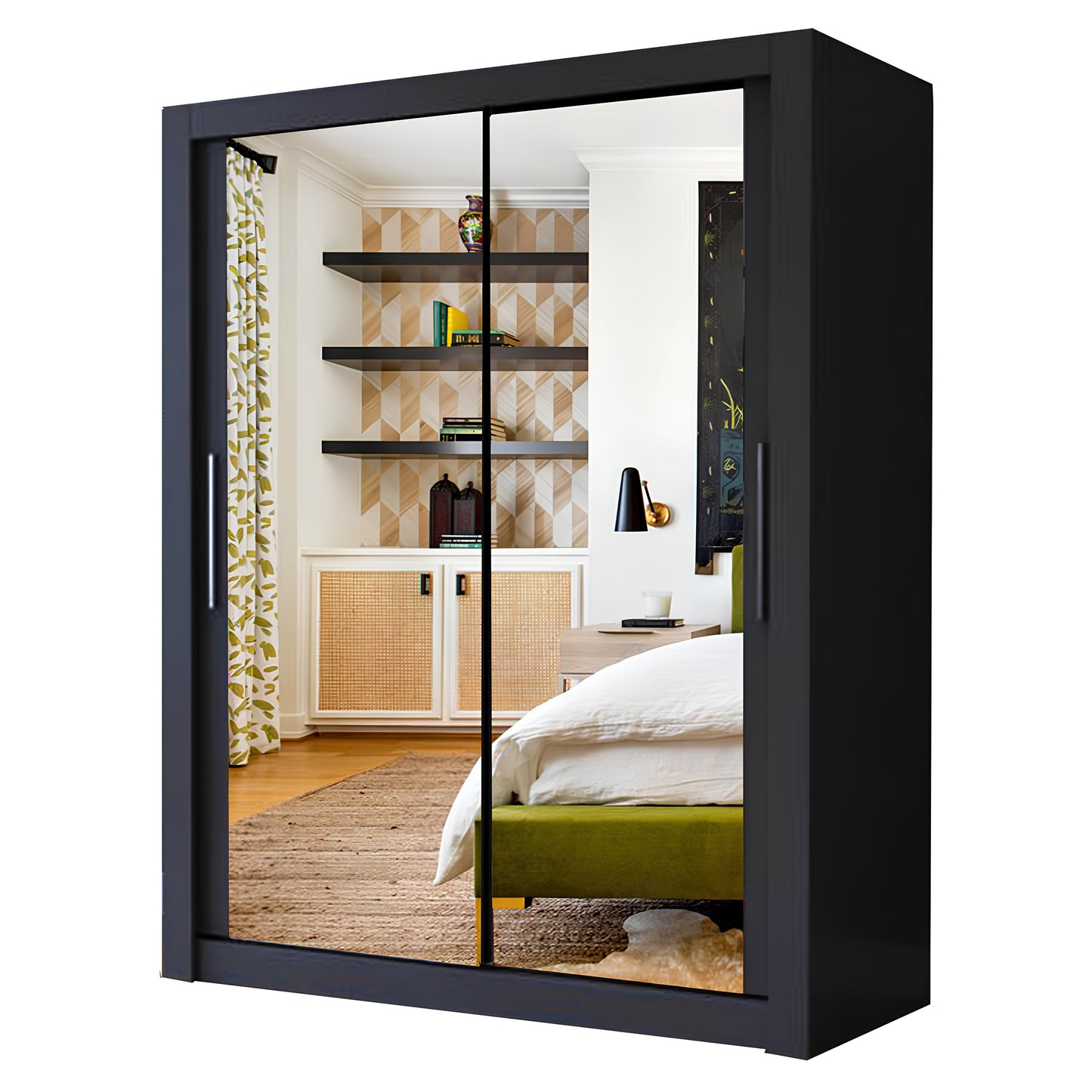 Milan 150cm Sliding Door Wardrobe