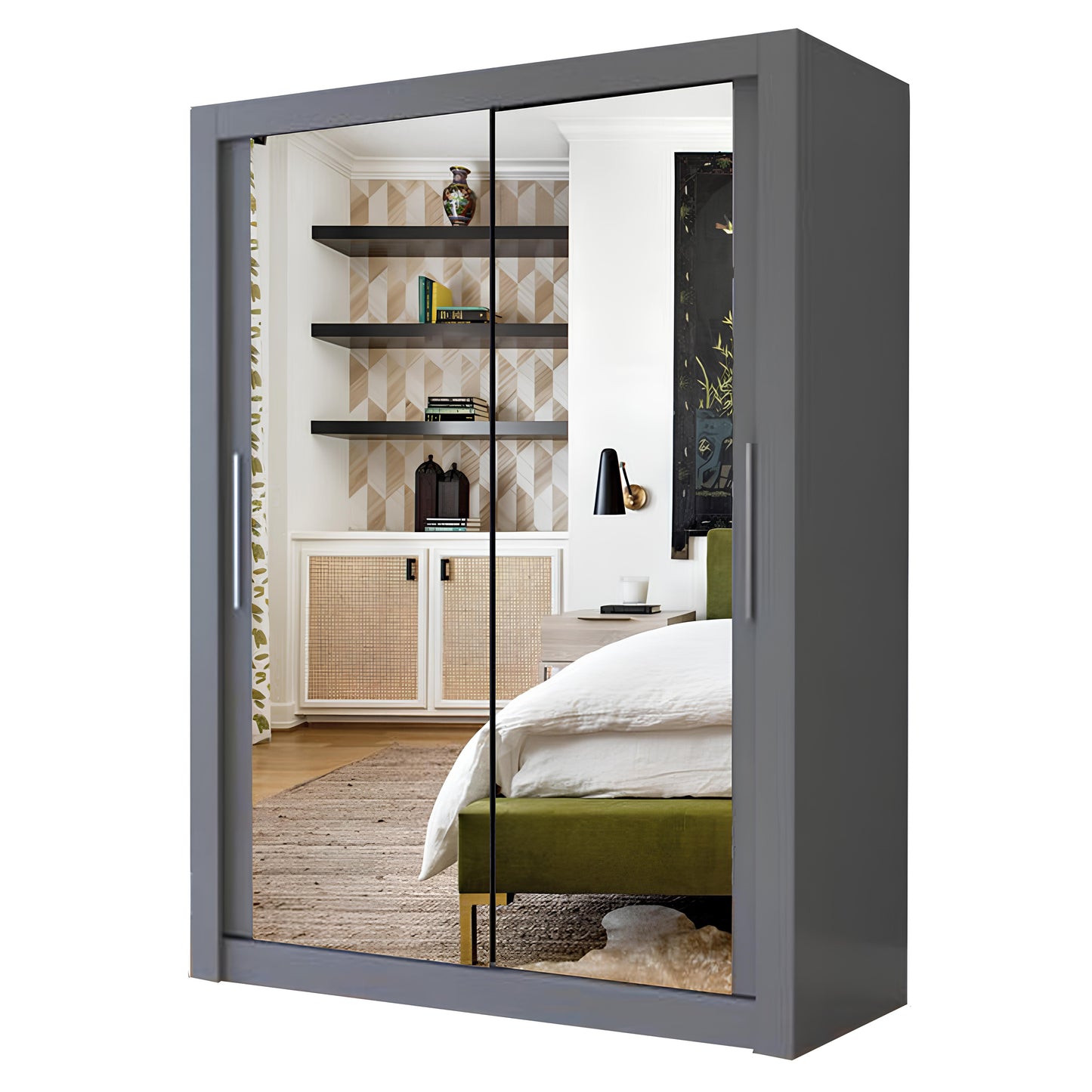 Milan 120cm Sliding Door Wardrobes