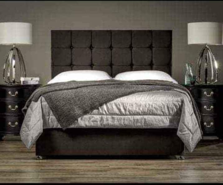 Modern King Size Bed Frame with Durable Construction
