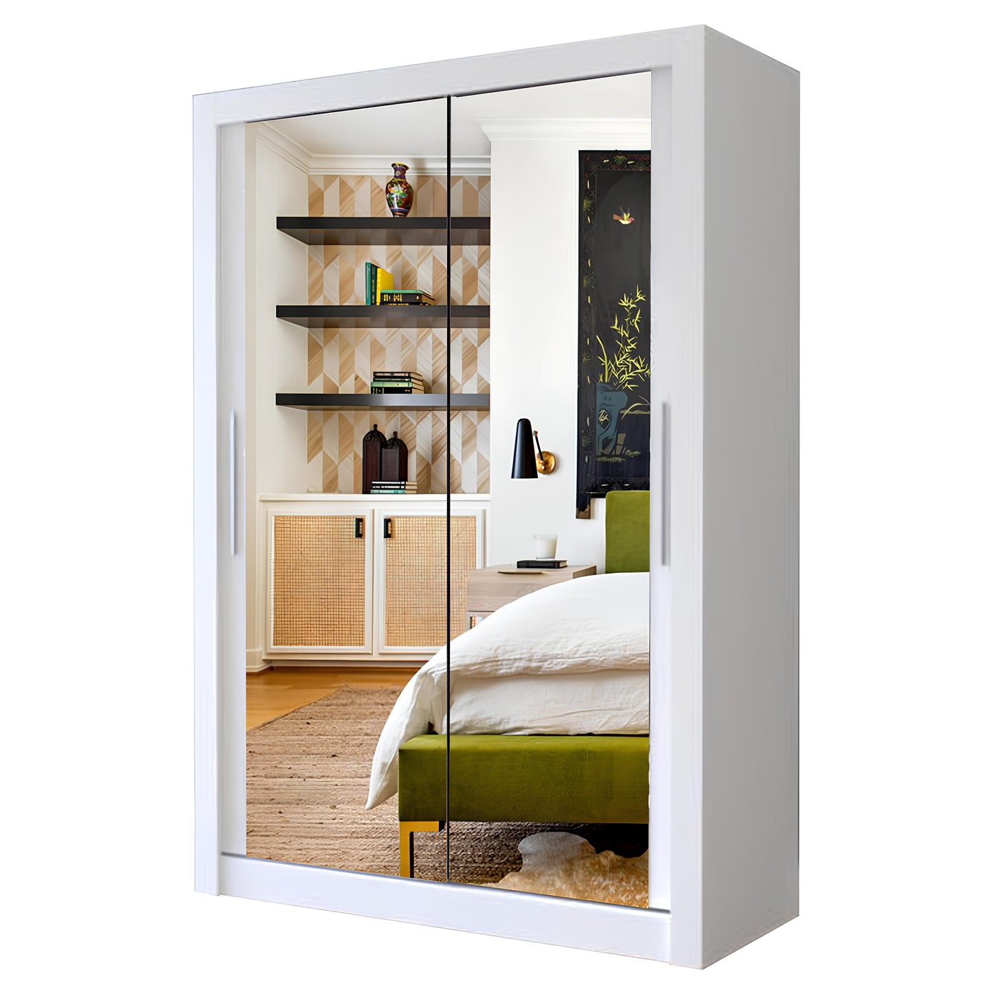 100cm Wide Milan Sliding Door Wardrobe