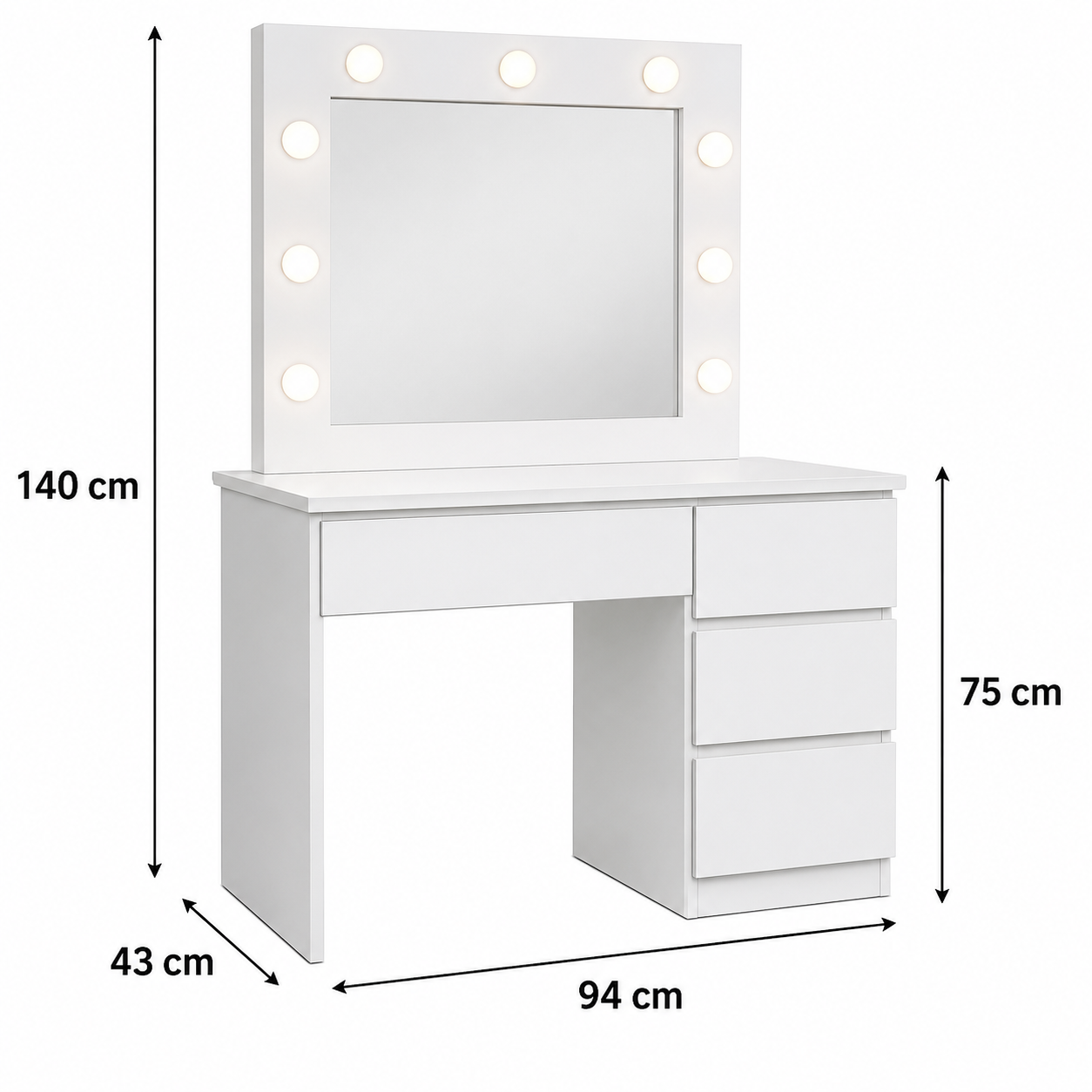 Florence LED Dressing Table