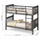 Elegant Wooden Bunk Bed – Sturdy & Stylish Kids Furniture