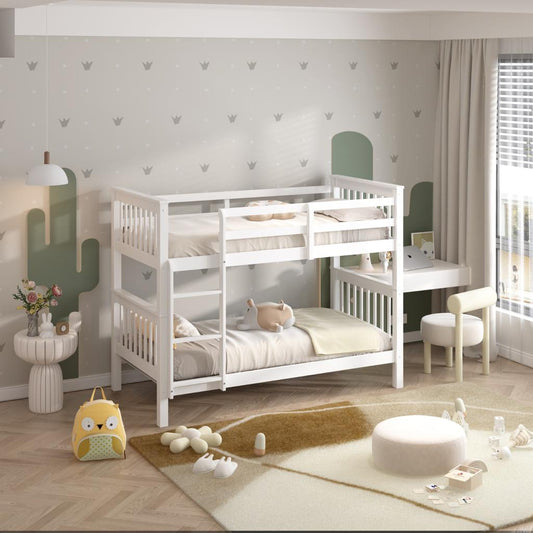 Elegant Wooden Bunk Bed – Sturdy & Stylish Kids Furniture