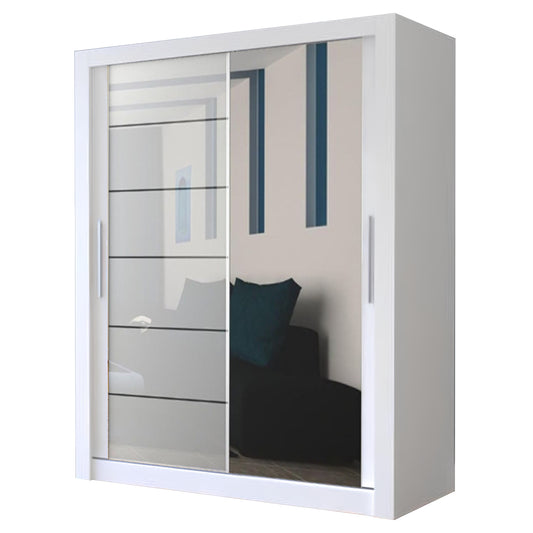 Lyon High Gloss 150cm Sliding door wardrobe