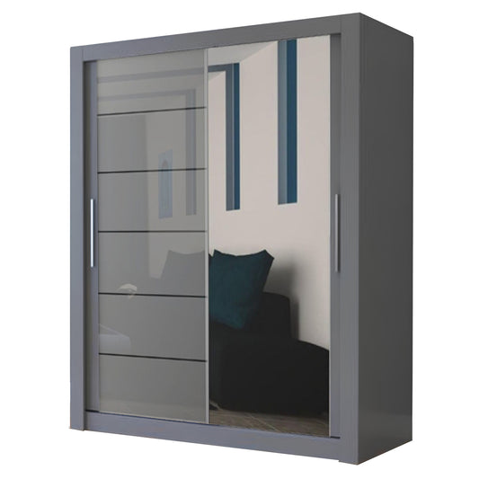 Lyon High Gloss 150cm Sliding door wardrobe