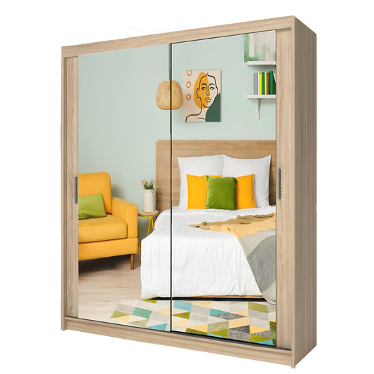 Milan 150cm Sliding Door Wardrobe