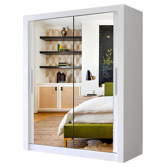 Milan 150cm Sliding Door Wardrobe