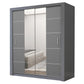 Olso 180cm Center Mirror Sliding Door Wardrobe