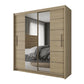 Olso 180cm Center Mirror Sliding Door Wardrobe