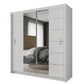 Olso 180cm Center Mirror Sliding Door Wardrobe