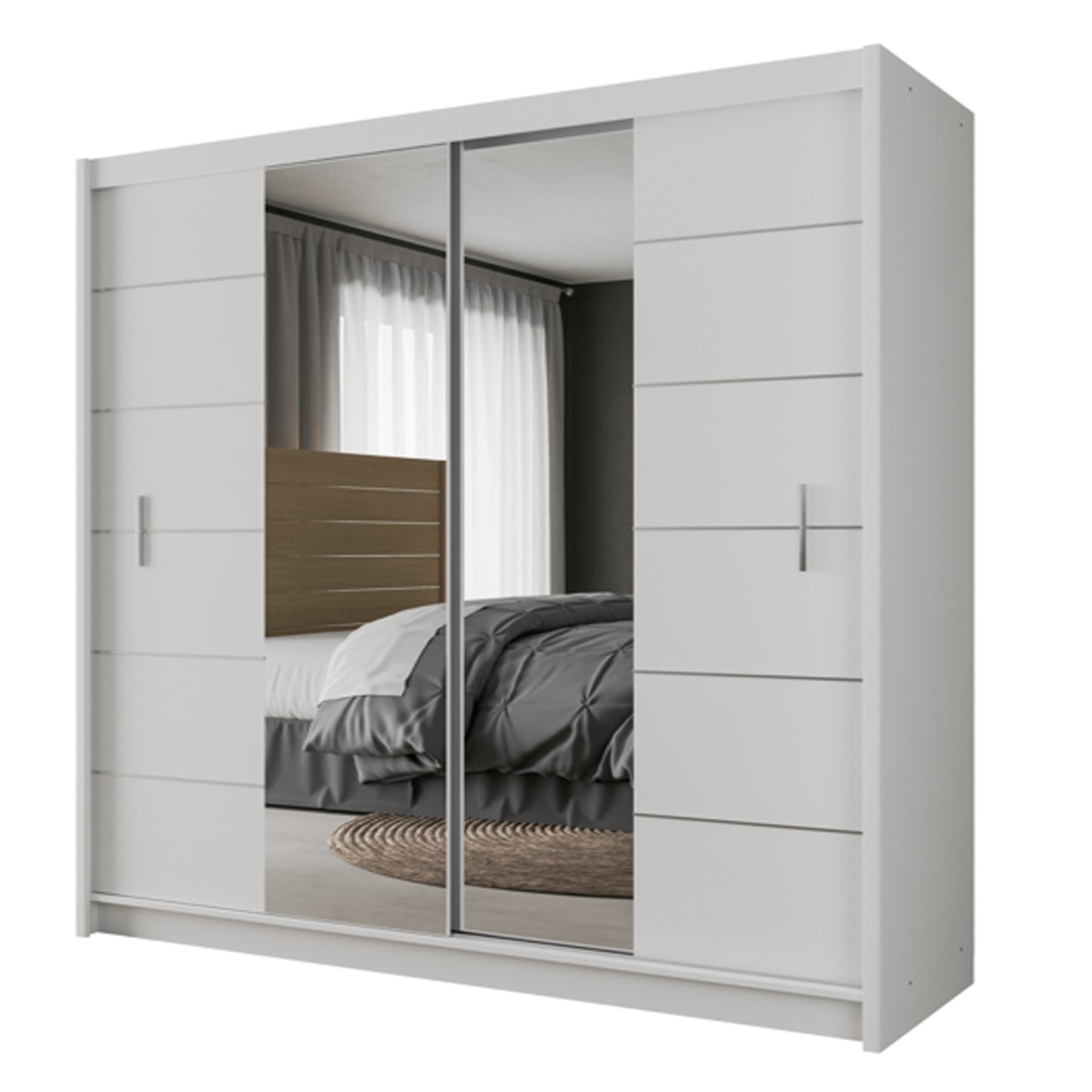 Oslo 203cm Sliding Door Wardrobe
