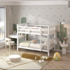 Modern Single Wooden Bunk Bed with Sturdy Frame