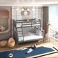 Modern Trio Wooden Bunk Bed with Triple Sleeping Space