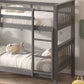 Modern Single Wooden Bunk Bed with Sturdy Frame