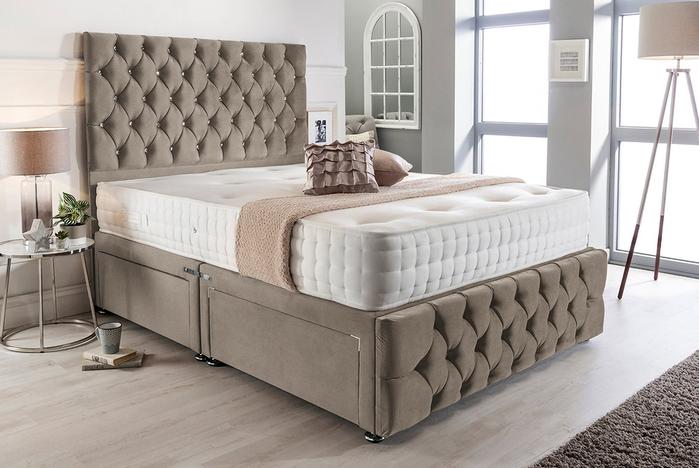 Modern King Size Bed Frame with Durable Construction