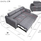 Modern Double Frame Storage Bed with Hydraulic Lift-Up Design