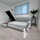 Modern Double Frame Storage Bed with Hydraulic Lift-Up Design