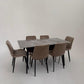 Modern Ceramic Dining Table Set with 6 Chairs