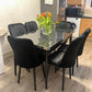 Modern Wooden Dining Table Set with 4 Chairs