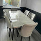 Modern Wooden Dining Table Set with 4 Chairs