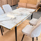 Modern Wooden Dining Table Set with 4 Chairs