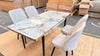 Modern Wooden Dining Table Set with 4 Chairs