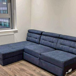 Luca L-Shaped Sofa Bed with Pull-Out Sleeper