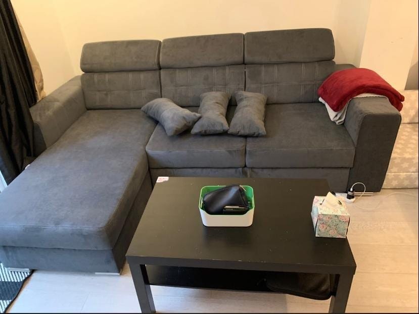 Luca L-Shaped Sofa Bed with Pull-Out Sleeper