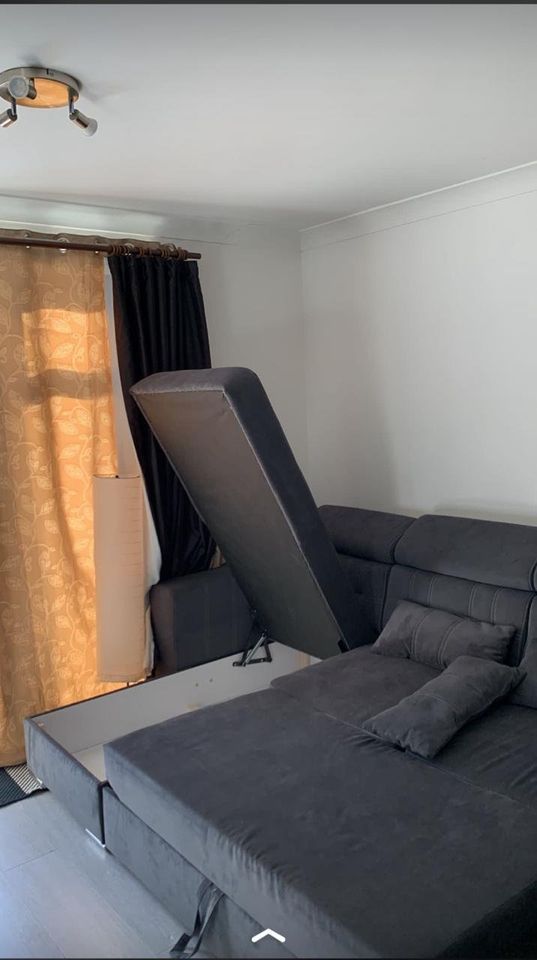 Luca L-Shaped Sofa Bed with Pull-Out Sleeper