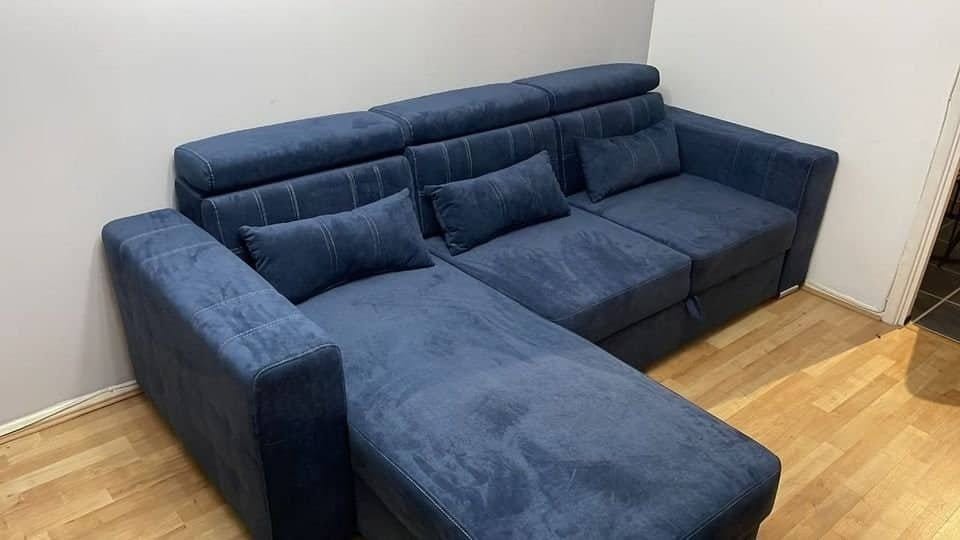 Luca L-Shaped Sofa Bed with Pull-Out Sleeper