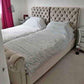 Modern L-Shaped Single Frame Sofa Bed with Adjustable Headrests