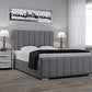 Modern Double Frame Storage Bed with Hydraulic Lift-Up Design