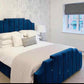 Modern Double Frame Storage Bed with Hydraulic Lift-Up Design