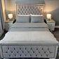 Modern Double Frame Storage Bed with Hydraulic Lift-Up Design