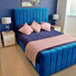 Modern Double Frame Storage Bed with Hydraulic Lift-Up Design