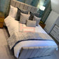 Modern Double Frame Storage Bed with Hydraulic Lift-Up Design