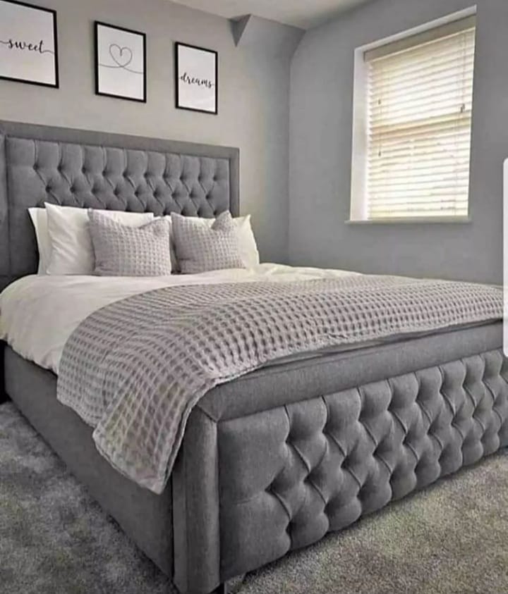 Modern King Size Bed Frame with Durable Construction