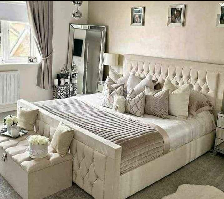 Modern King Size Bed Frame with Durable Construction