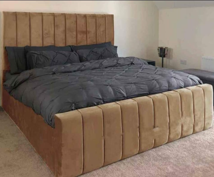 Modern King Size Bed Frame with Durable Construction