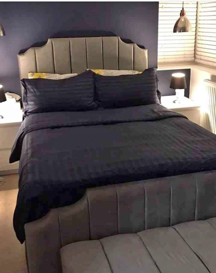 Modern King Size Bed Frame with Durable Construction