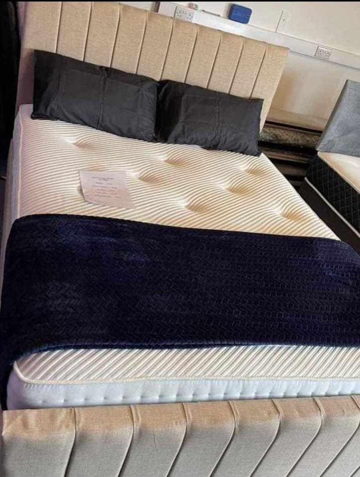 Modern King Size Bed Frame with Durable Construction