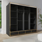 Florence 256cm High Gloss Wardrobe