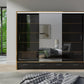 Florence 256cm High Gloss Wardrobe