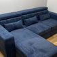 Modern L-Shaped Single Frame Sofa Bed with Adjustable Headrests