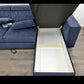 Modern L-Shaped Single Frame Sofa Bed with Adjustable Headrests