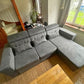 Modern L-Shaped Single Frame Sofa Bed with Adjustable Headrests